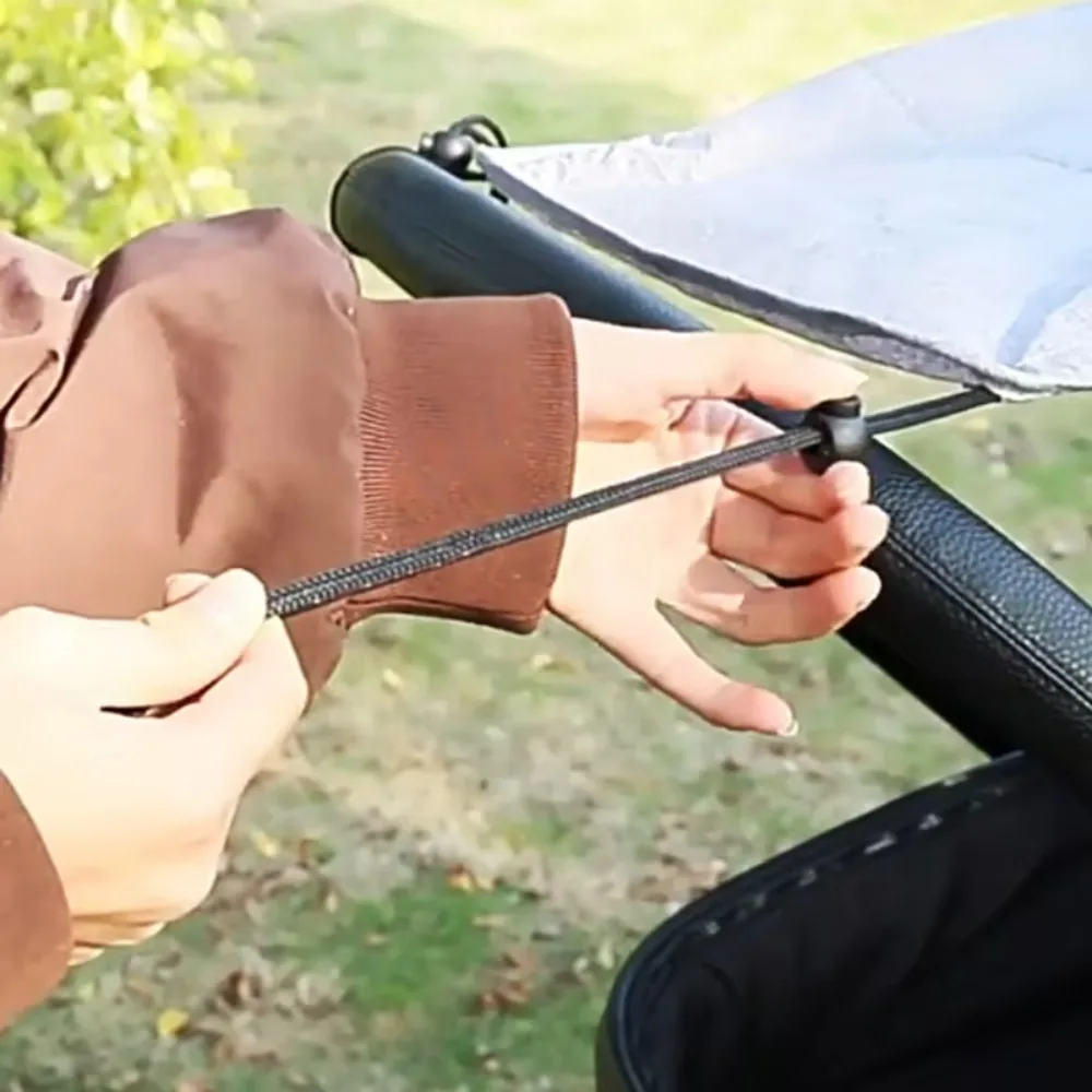 Extended Baby Stroller Sunshade Cover Sunscreen Breathable Baby Pram Canopy Anti-UV Lightweight Pushchair Visor