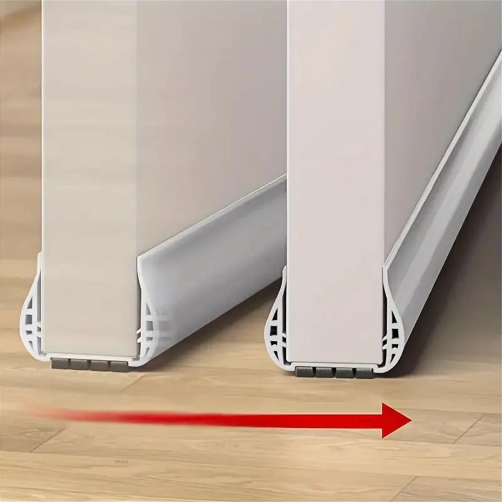 Door Bottom Seal Strip Silent Windproof Dustproof Insectproof PVC