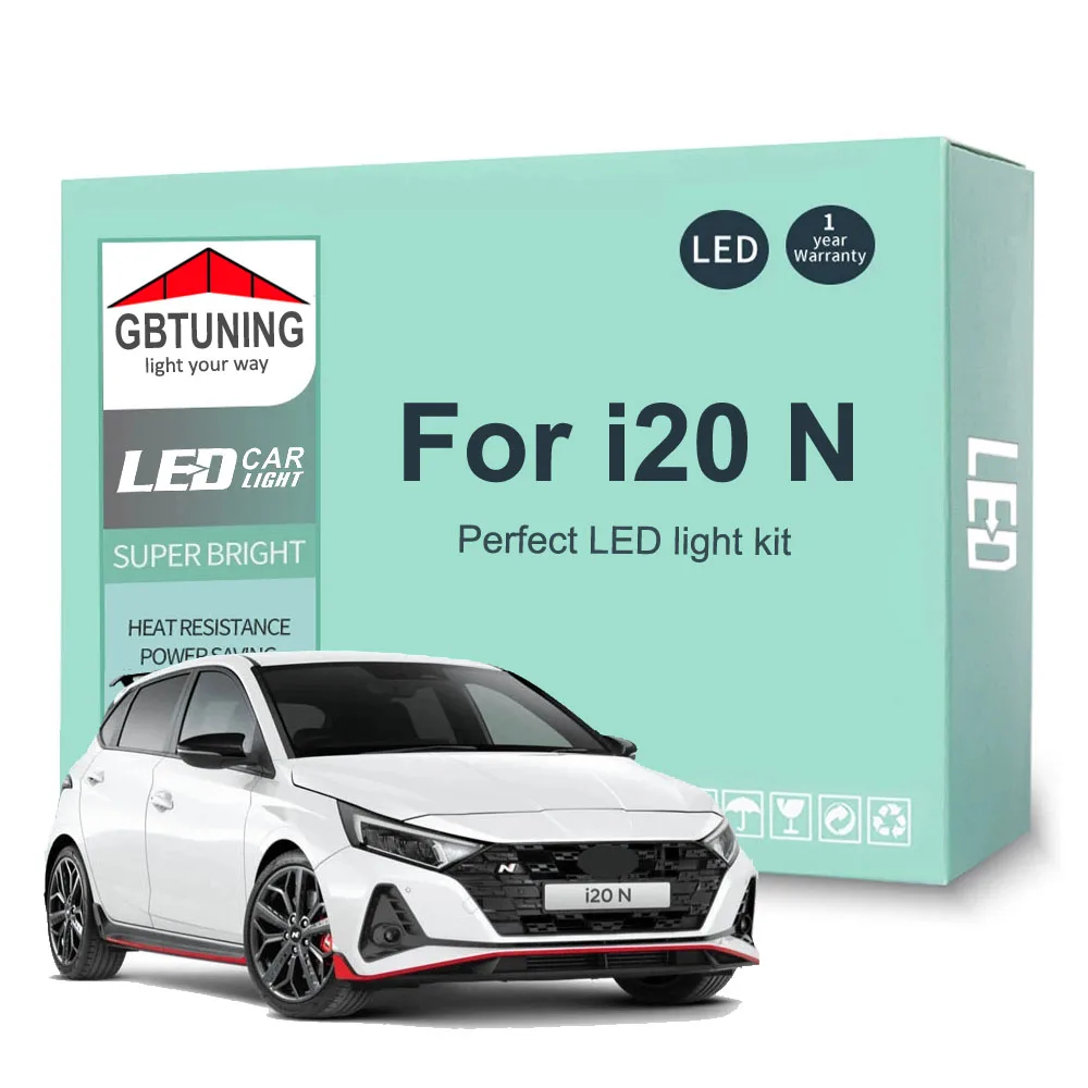 11PcsCarIndoorLampKitForHyundaii20Ni20N2020202120222023