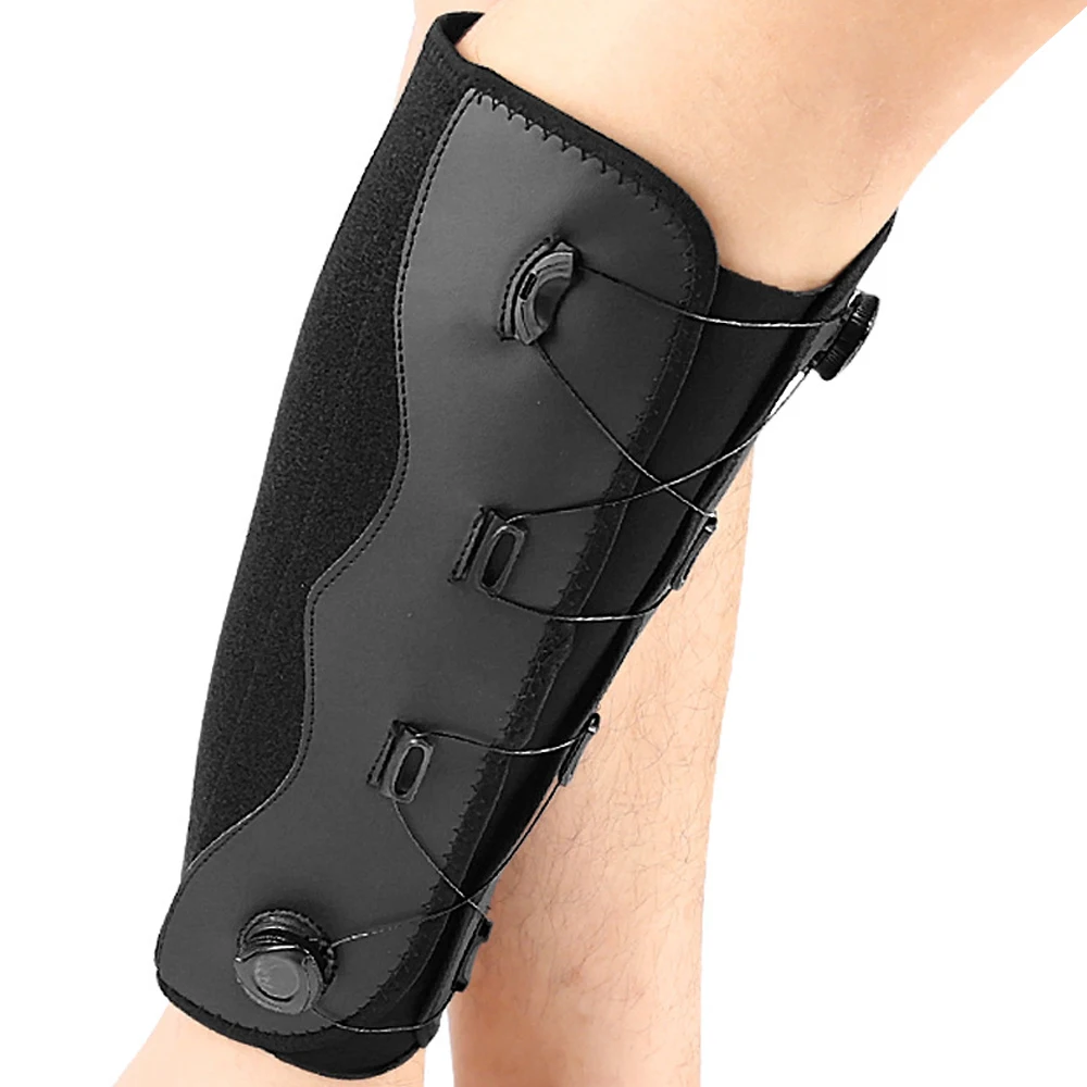 Ортез для литок - регульована шина для гомілки - компресійне обгортання для нижньої частини ніг підвищує кровообіг - рукав для литок для чоловіків і жінок