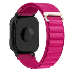 Breathable Alpine Nylon Sports Wristband - 20mm/22mm for Redmi Watch 5 Active (Rouge red)