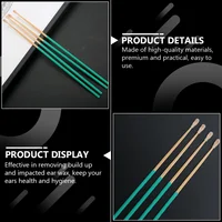 10 Pcs Ear Picking Tool Earwax Picks Cleaning Kit Health Care Pickers Bamboo Handle Accessories Home Use Earpicks Baby 2