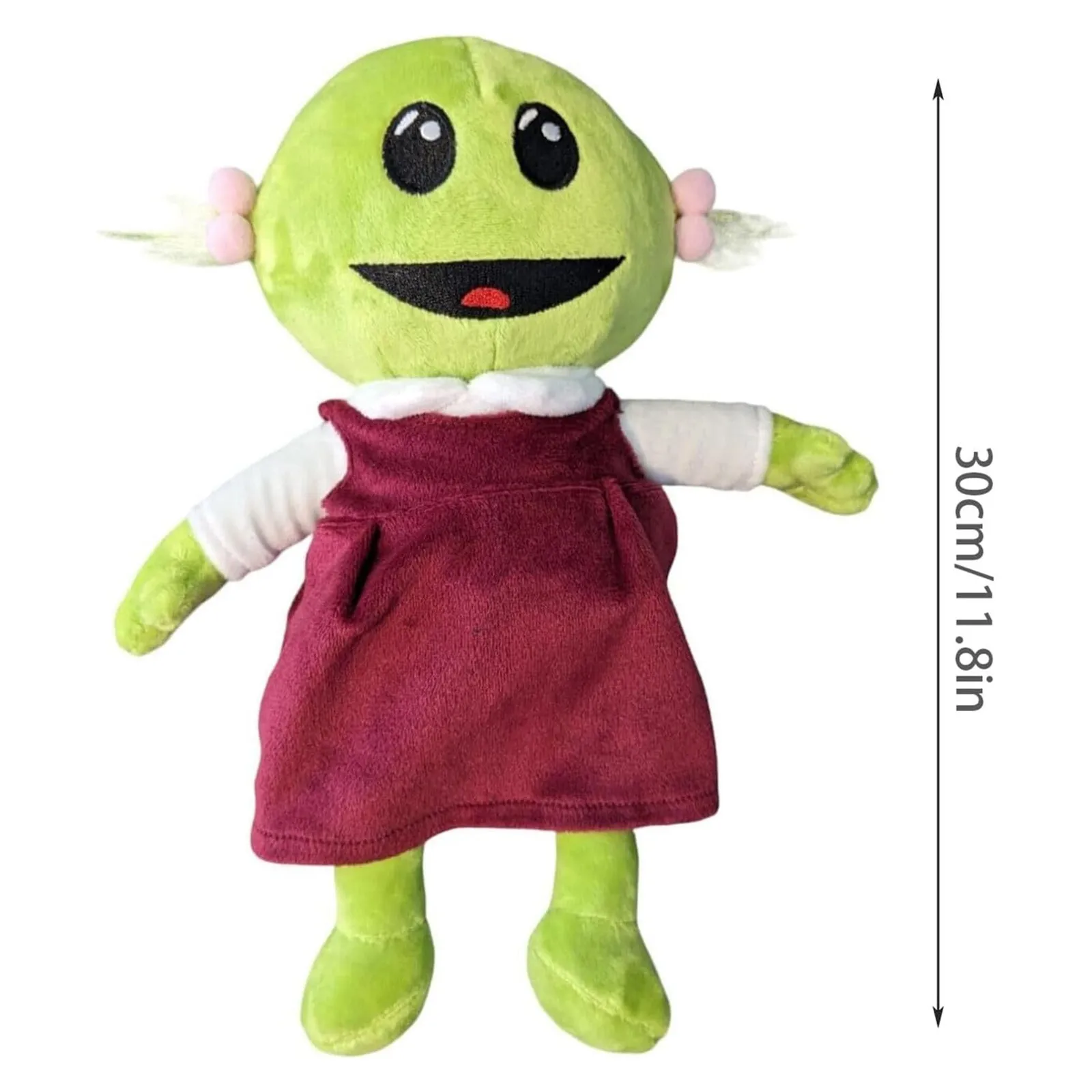 Nanalan Mona Little Girl Plush Doll Green Alien Cute And Soft Cartoon Pillow Doll Room Decoration For Children's Birthdays Gif