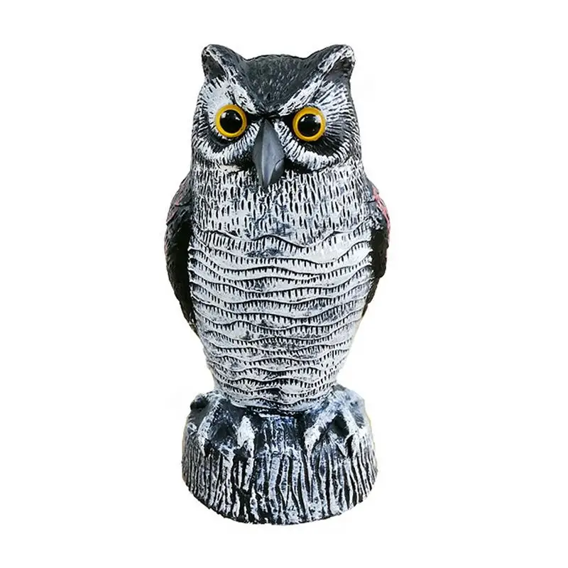 

Fake Owl Decoys Statues Owl Scarecrow Sculpture Owl Bird Repellent Scare Birds Animals Away Owl Decoy Pests Control Scarecrow