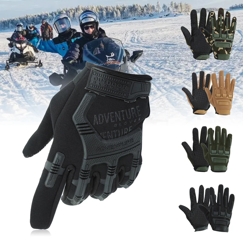 Guanti Da Moto Antivento Impermeabili Da Uomo Guanti Da Moto Da Equitazione Guanti Invernali Da Moto Dirt Guanti Da Motocross Protezione Sportiva