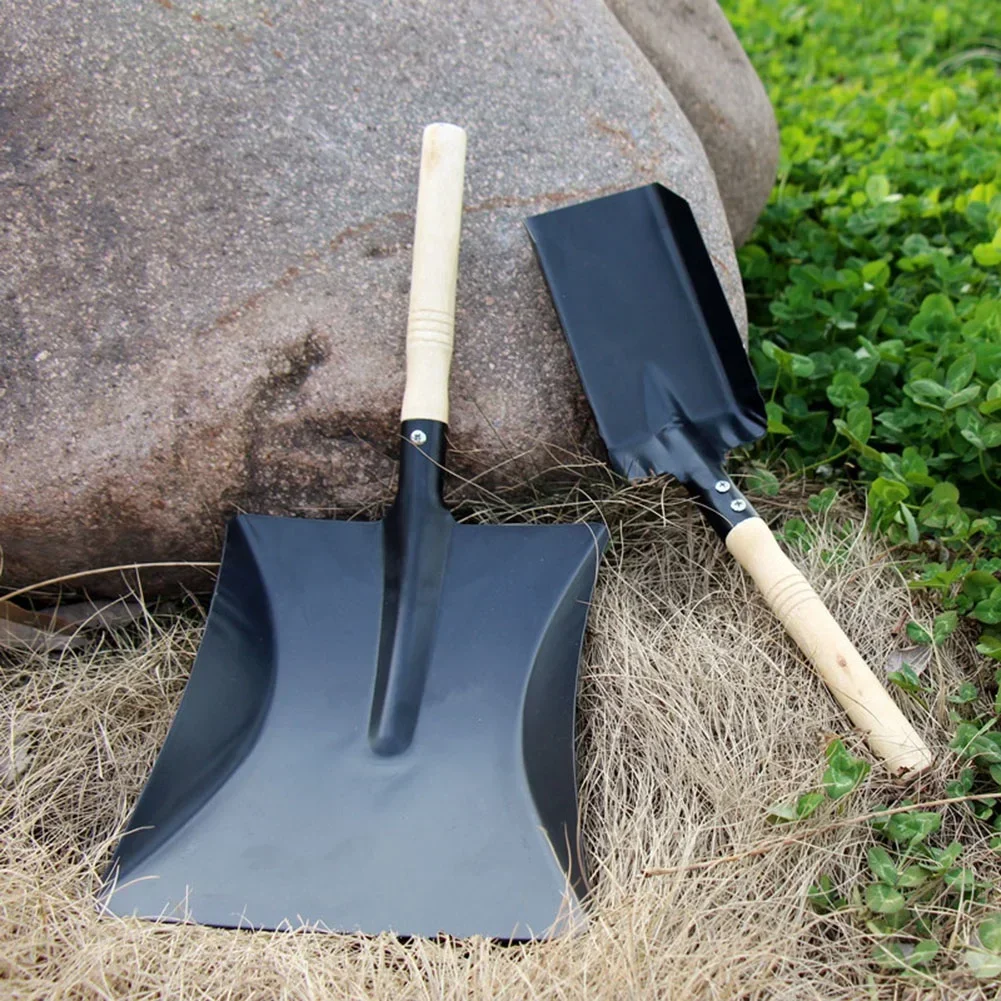 Household Indoor Chimney Shovel Fireplace Tools Steel Dustpan Ash Shovel Fireplace Cleaning Wood Burner Accessories 1pcs
