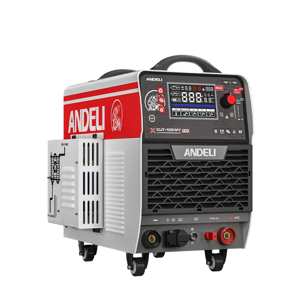 Andeli CUT-100 220V 380V 25-30MM Bult-in Compressor Plasma Cutter 100a Cutting Plasma