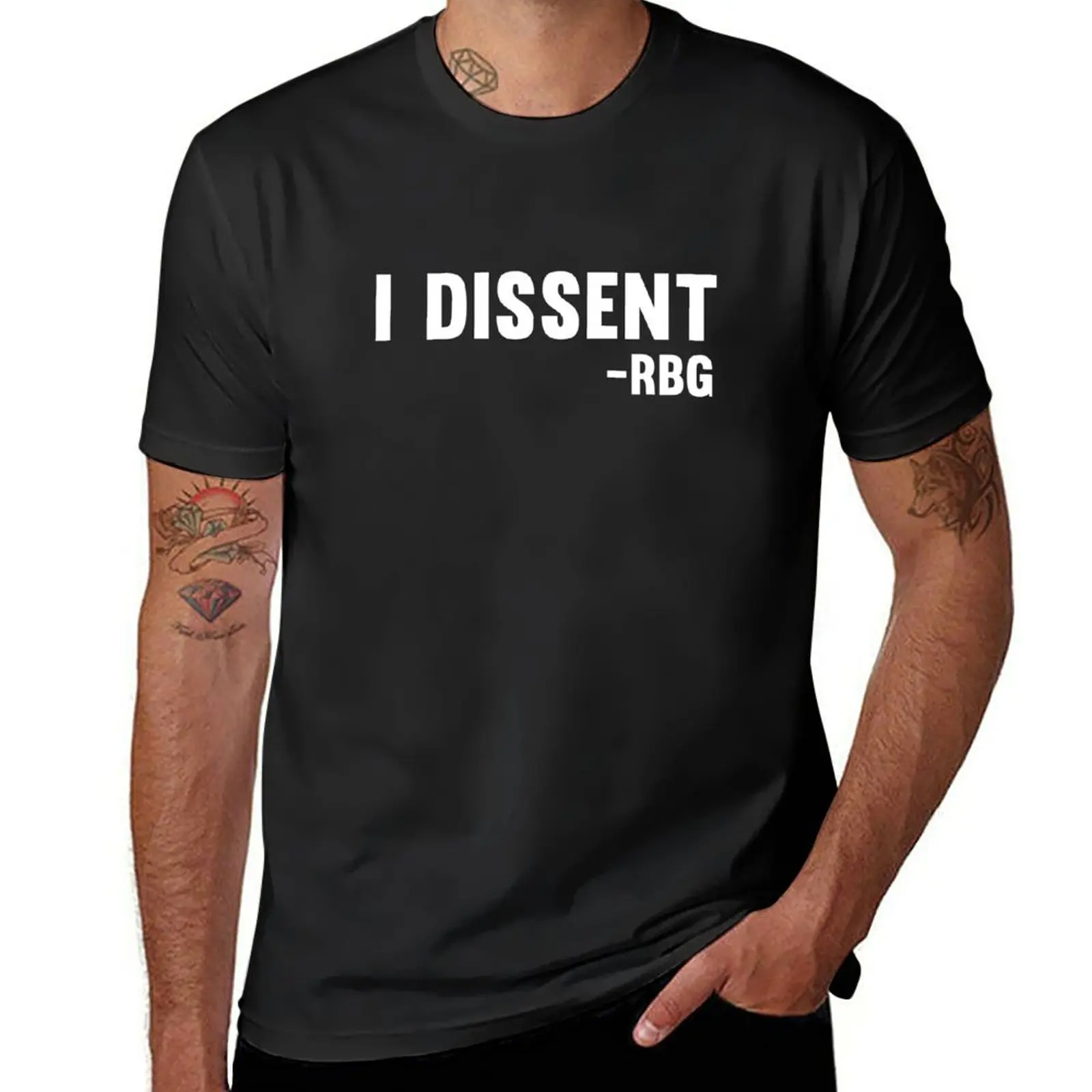 

I dissent RBG T-Shirt graphics t shirt quick drying shirt Tee shirt heavyweight t shirts for men