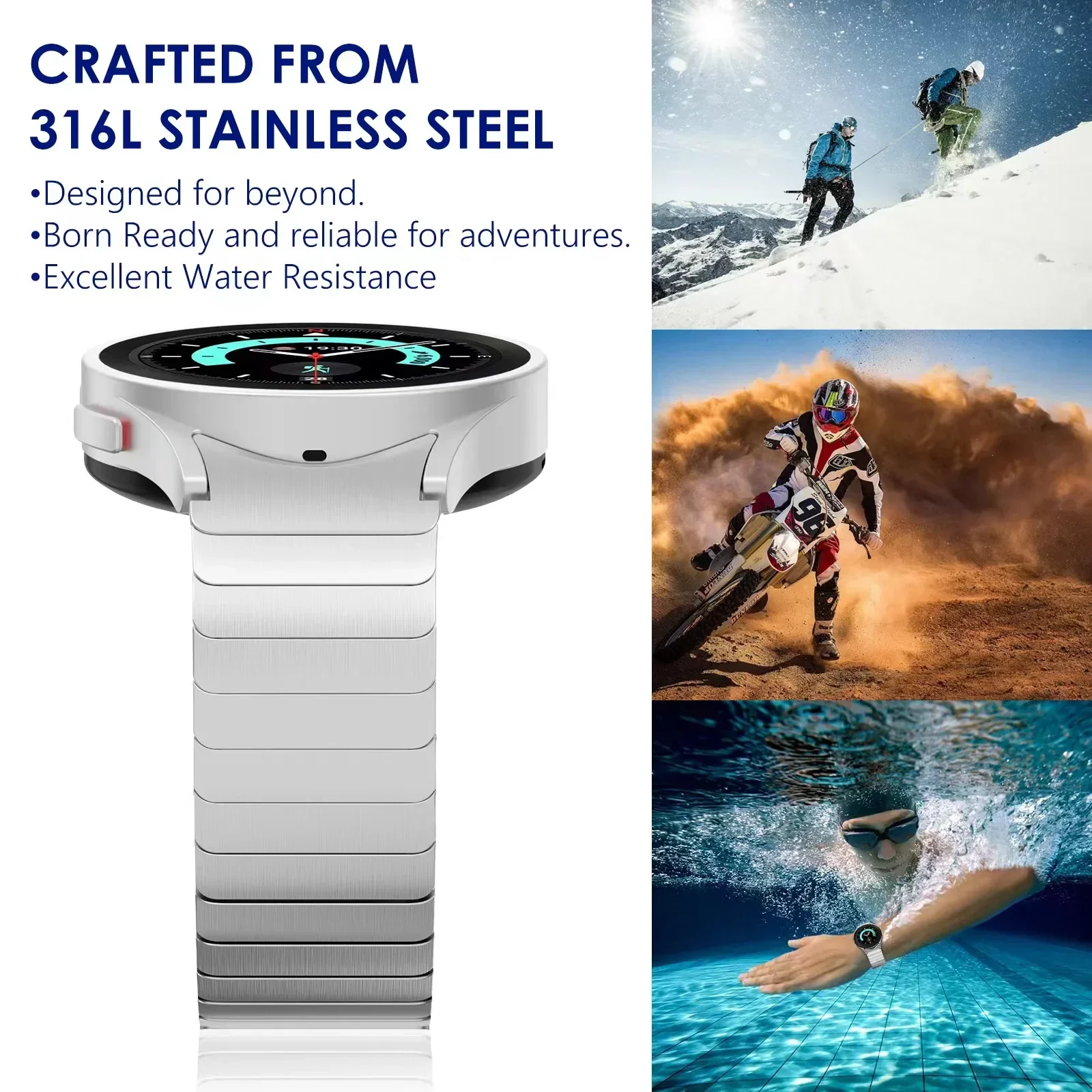 Elegant Stainless Steel Bracelet Band