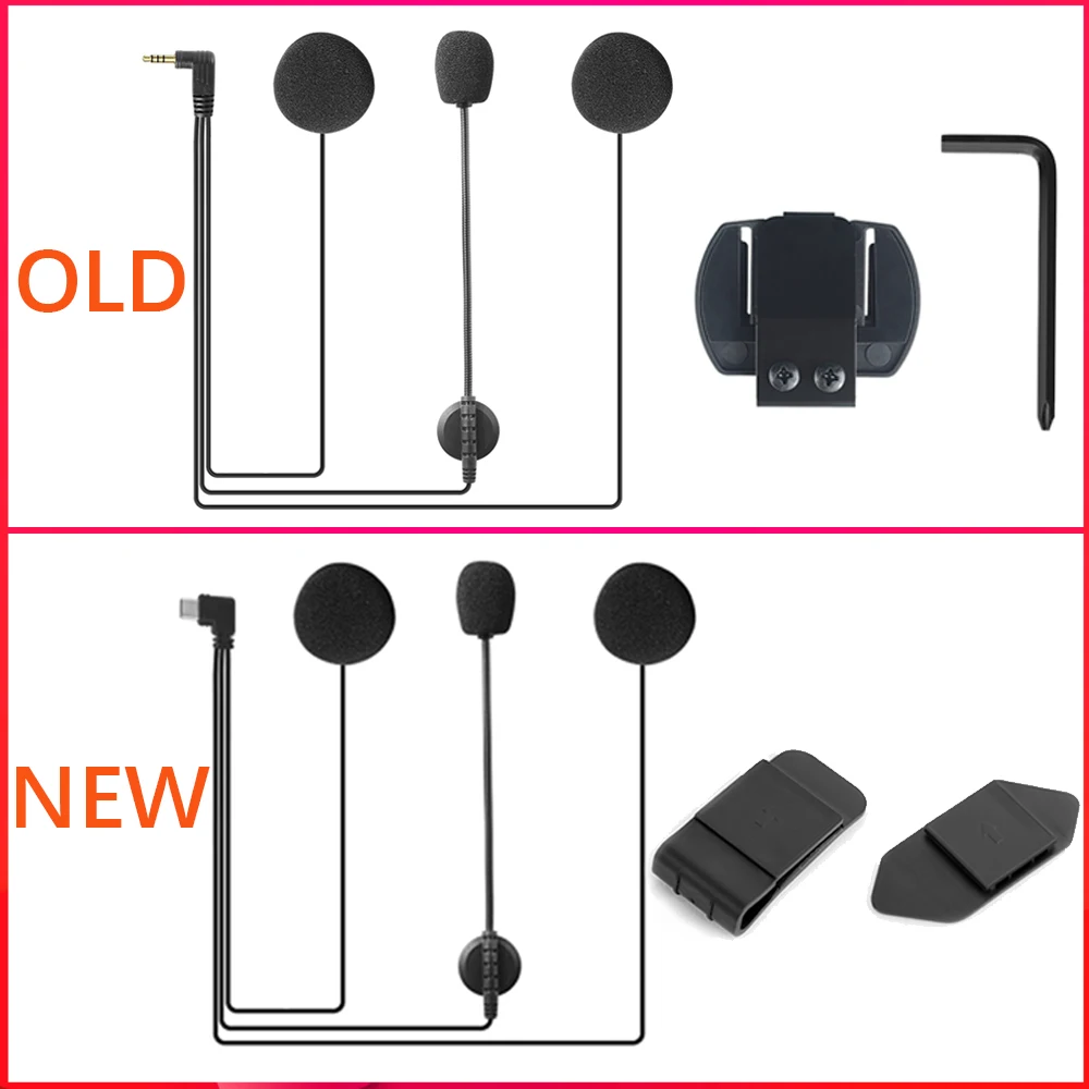 V4 PLUS Helmet Bluetooth Headset Intercom 2-4 Riders 1500M Full Duplex Intercomu