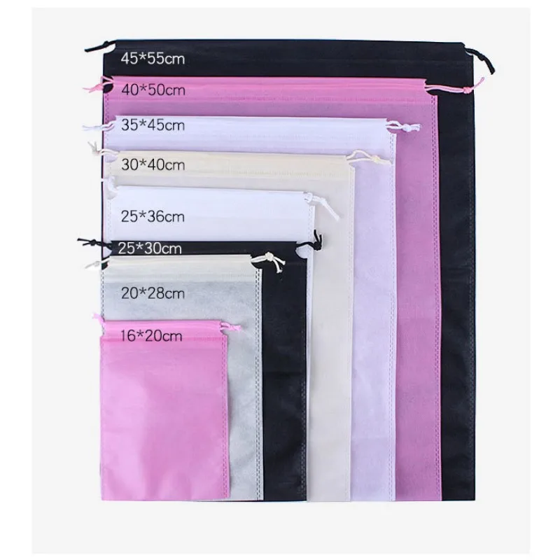 StoBag Non-woven Drawstring Bags Shoe Clothes Storage Fabric Reusable Pocket Travel Organizer Pouches Custom Logo(Extra Fee) 6