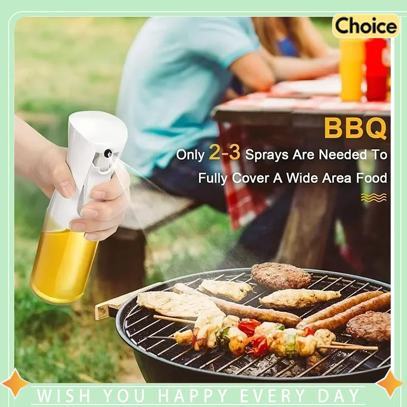 200ml/300ml/500ml Oil Spray Sprayer Bottle for Cooking Kitchen Olive Oil Sprayer for Camping BBQ Baking Vinegar Soy Sauce Bottle