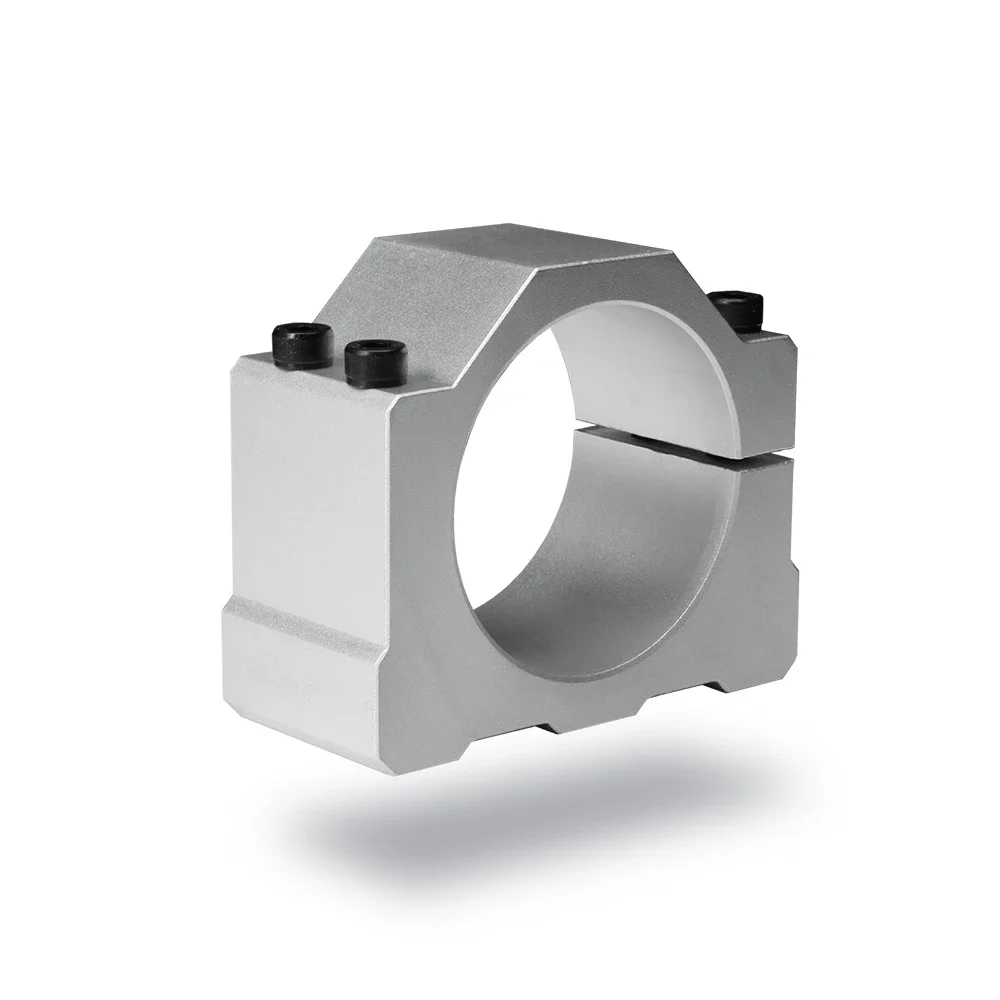52mm 55mm 65mm 80mm 100mm 105mm 125mm Aluminum Spindle Clamp Motor Bracket Screw for CNC Woodworking Spindle Motor