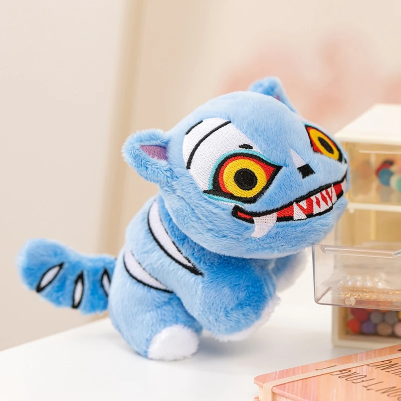 Hot Demons Hunters Plush Cute Purple Tiger Black Hat Magpie With 3 Eyes Monster Hunt Girl Group Stuffed For Fans Gifts