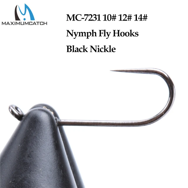 Maximumcatch 100pc Fly Fishing Hook 10#-18# Fish-Friendly Barbless Dry Wet  Nymph Shrimp Caddis Pupa Jig Fly Tying Hooks - AliExpress