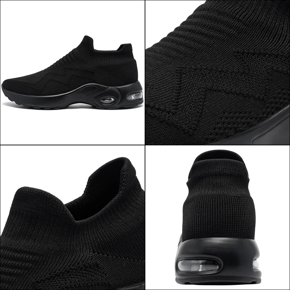 LARnmern 軽量の鋼のつま先の安全靴 滑り止め 作業靴 LARNMERN 安全靴通気性の女性鋼つま先作業靴軽量スリップオン春夏