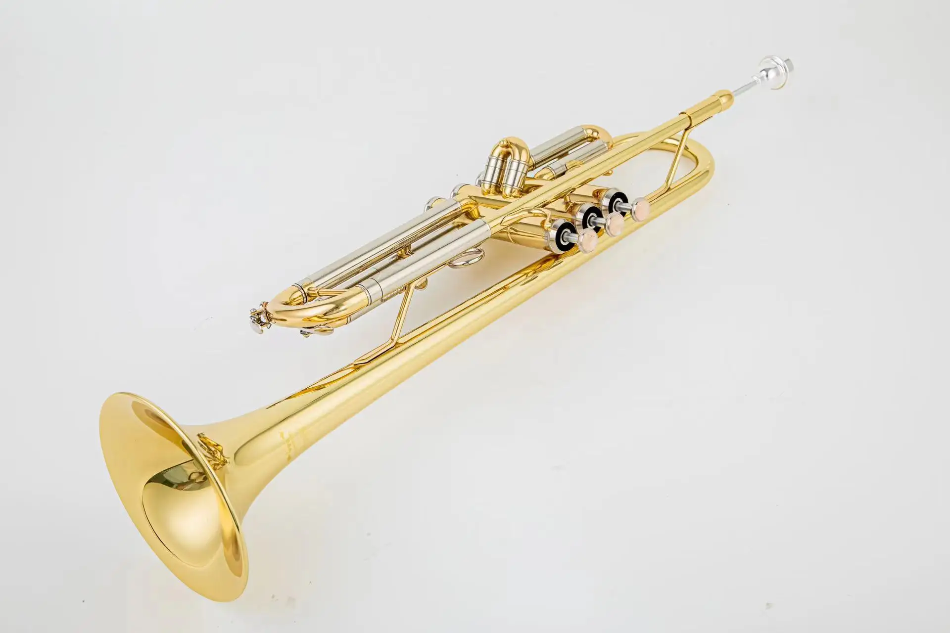 JINYIN JYTR-E108 B-flat Trumpet for Beginners-Exceptional Sound, Jazz Ready, White Copper Beauty-Expert Crafted
