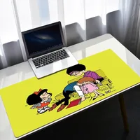 Mafalda Pc E-Sports Mouse Pad Gamer Computer Keyboard Desk Mats Home Office Decoration Accessories Non Slip Gaming Mousepads 2