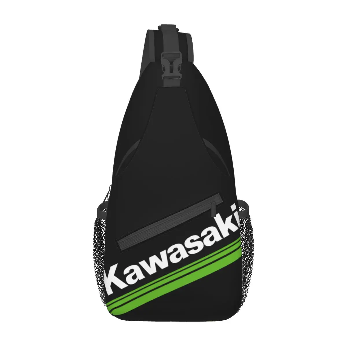 Kawasakis-bandolera con logotipo para hombre y mujer, bolso de pecho, mochila de hombro, mochila de día para viajes, senderismo y Camping