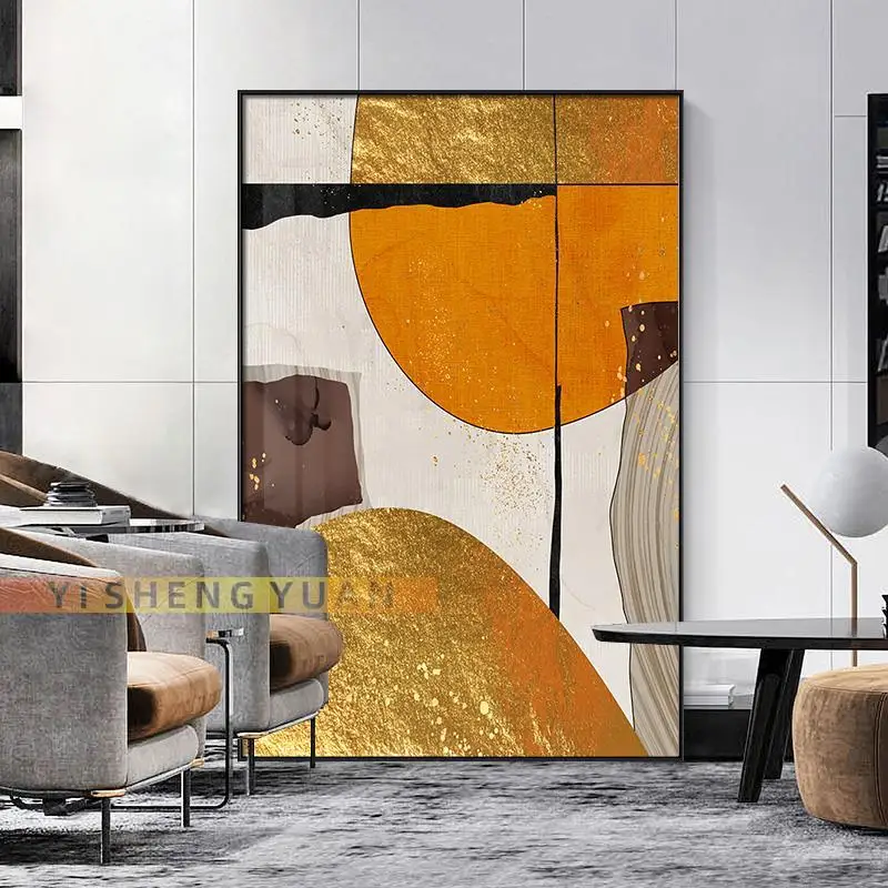 

Colorful Abstract Handmade Picture Artwork Pictures Oil Painting Canvas For Modern luxurious Living Room Bedroom Decor one piece