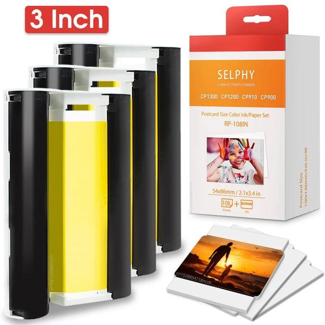 Canon Selphy Cp1300 Paper Cassette  Canon Selphy Cp1300 Paper Ink - 108in  3 High - Aliexpress