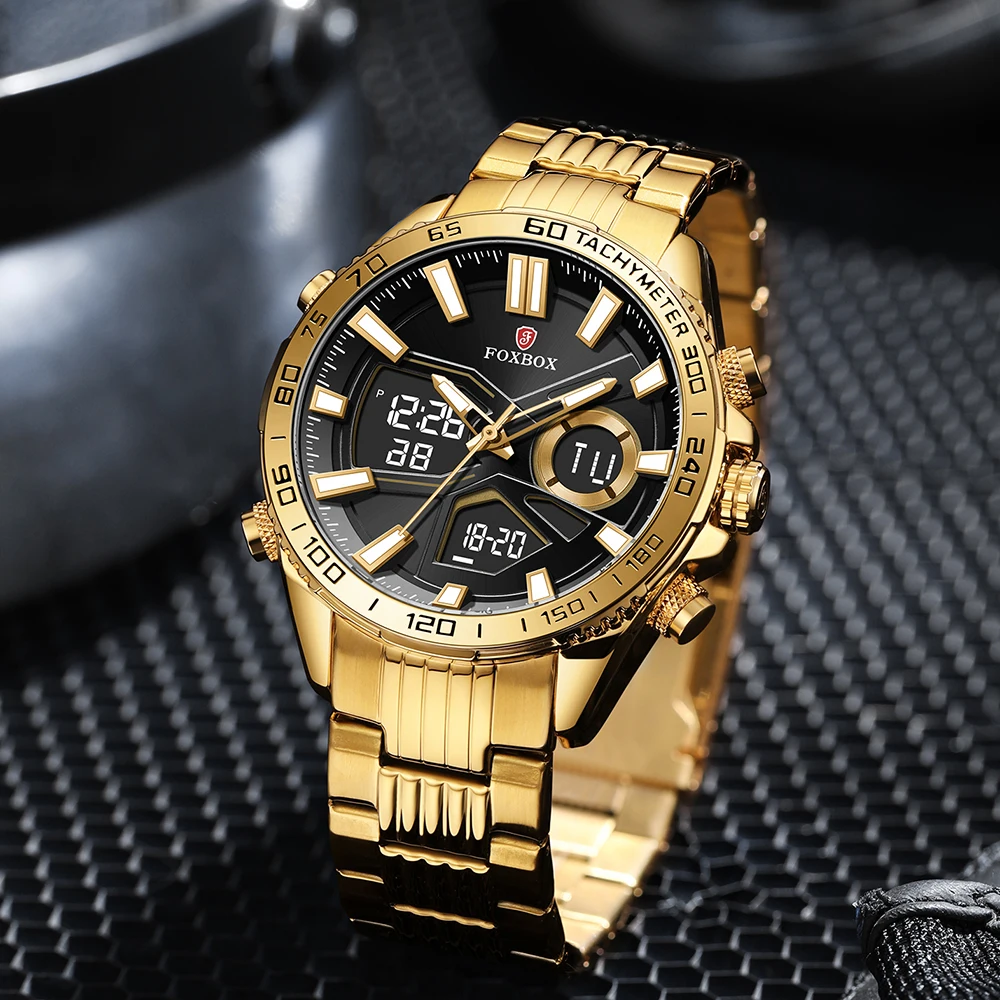 LIGE Watches For Men Luxury Brand Sport Quartz Wristwatch Waterproof Military Steel Men Watch Digital Clock Relogio Masculino 5