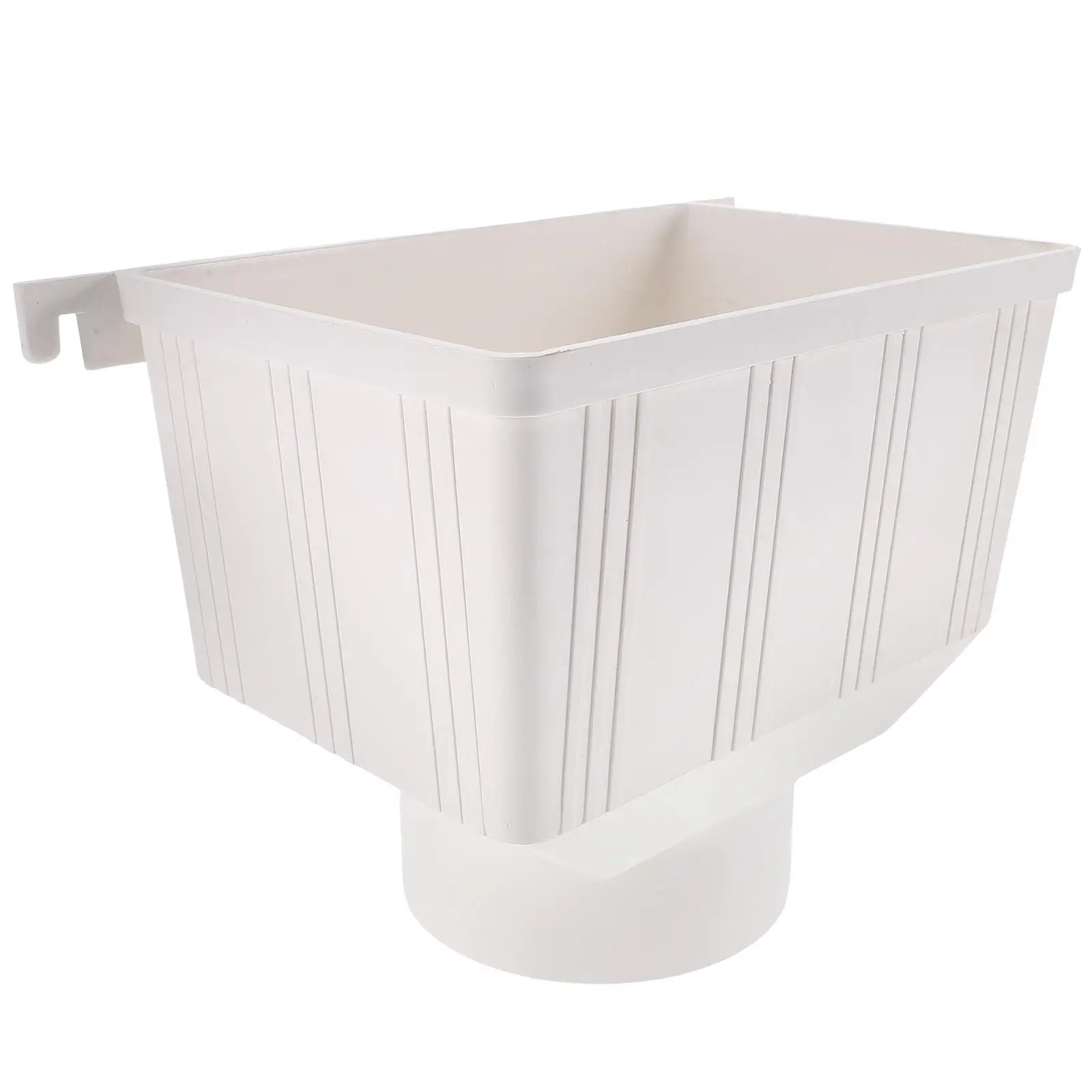 PVC Drainage Pipe Accessories Rainwater Funnel Downspout Gutter Connector Anti Leakage Suitable for Eaves House Easy