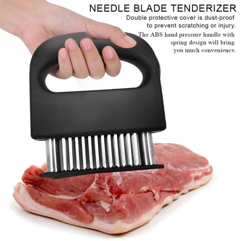 Meat Tenderizer Meat Hammer 48 Steel Needles Meat Tenderizer Steak Softener Pounder Kitchen Cooking Tools Hammer Gadgets L8O3