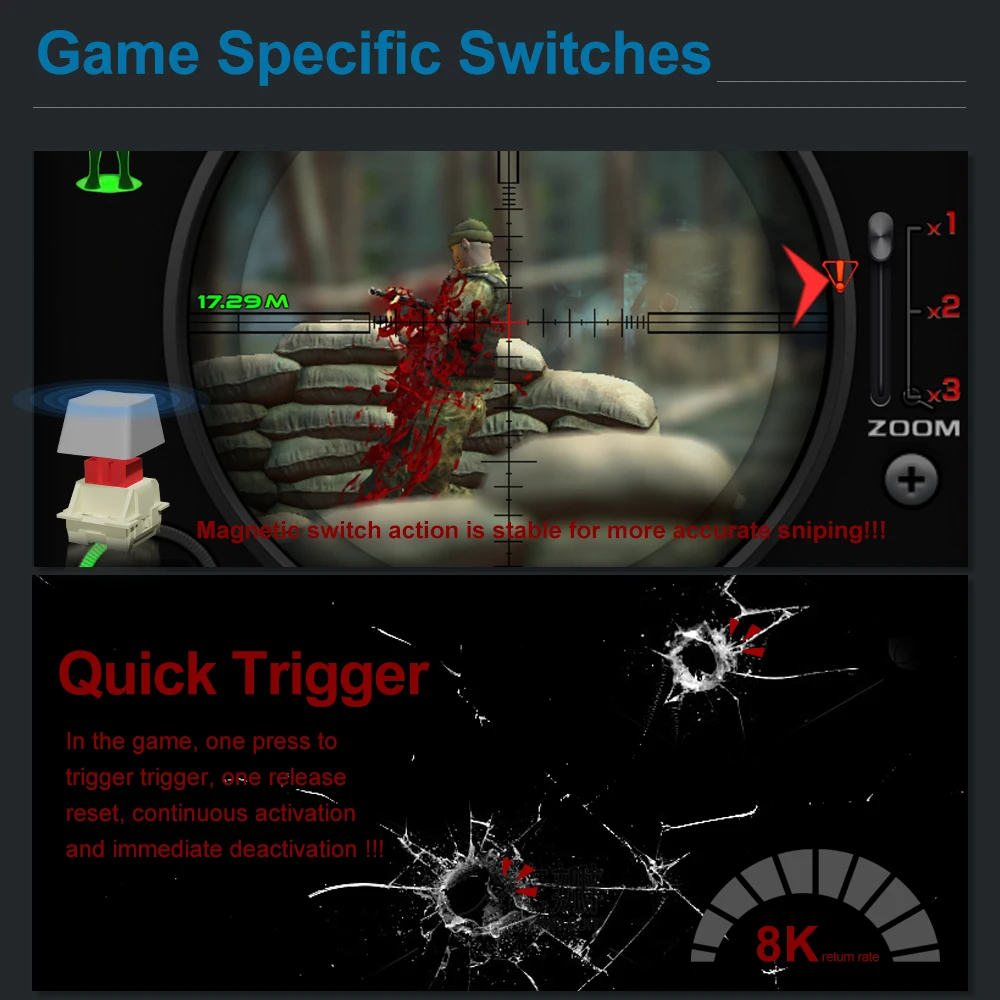 ريدراجون كيبورد قيمنق ميكانيكي RGB 61 مفتاح