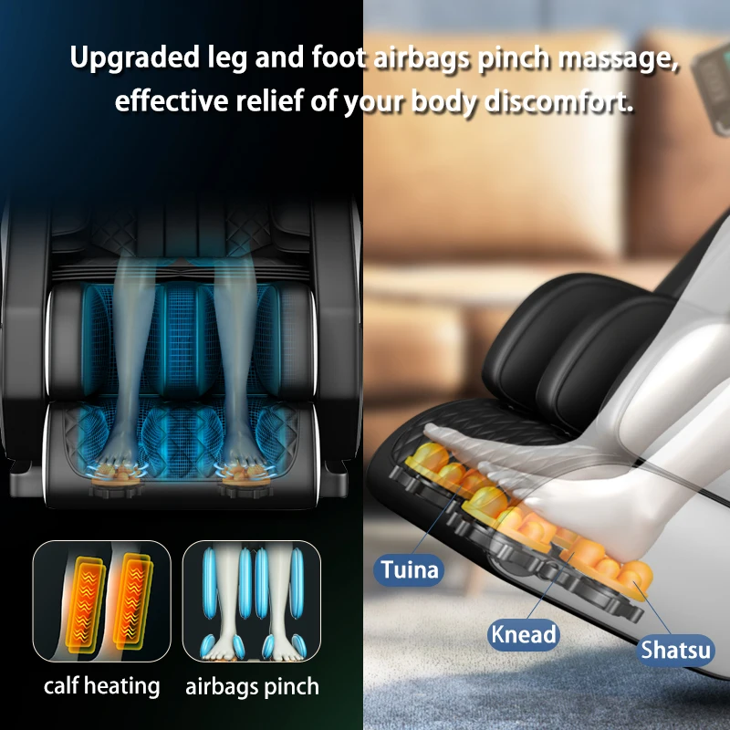 2024SL Track 4D Massage Chair Full Body Zero Gravity Massage Chair with Foot Rollers Heater With Bluetooth Speaker Massage Chair 5