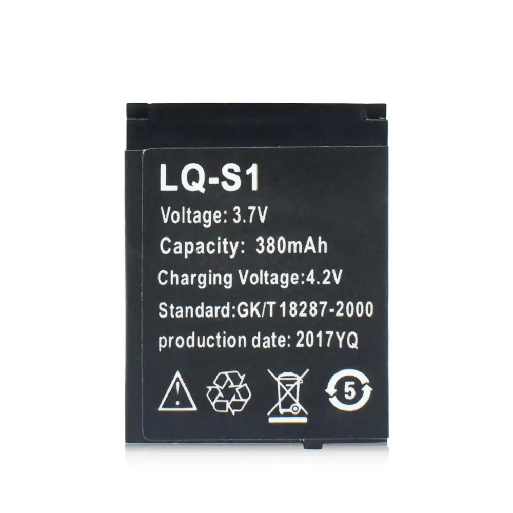 Batterie LQ-S1 3,7 V 380 mAh pour montre connectée DZ09 (compatible avec DJ-09, V8, X6, AB-S1, SCX-M9, FYM-M9, GJD, HKS-S1 et LQS1)_voghion.com
