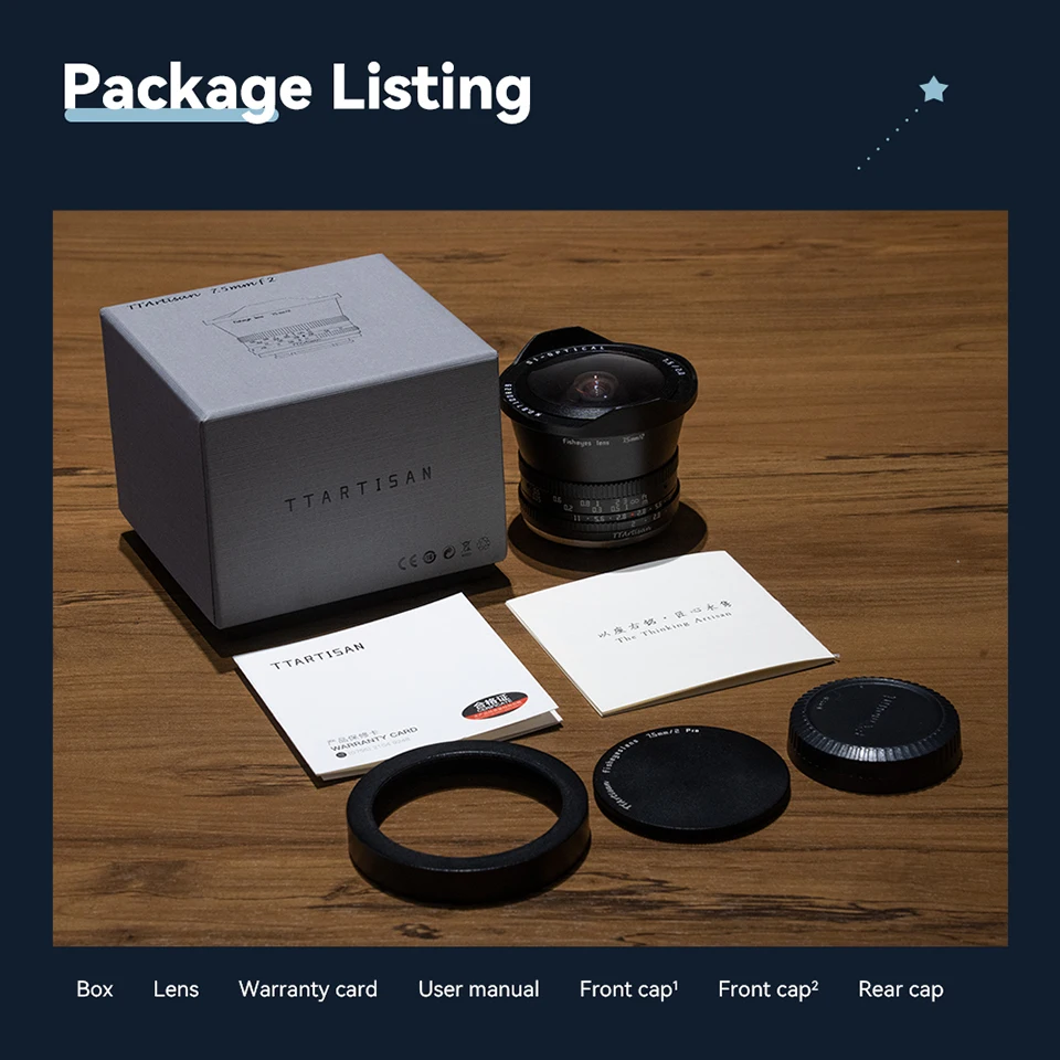 TTArtisan APS-C 7.5mm F2 Fisheye Lens for Portrait TTArtisan APS-C 7.5mm F2 Fisheye Lens for Portrait