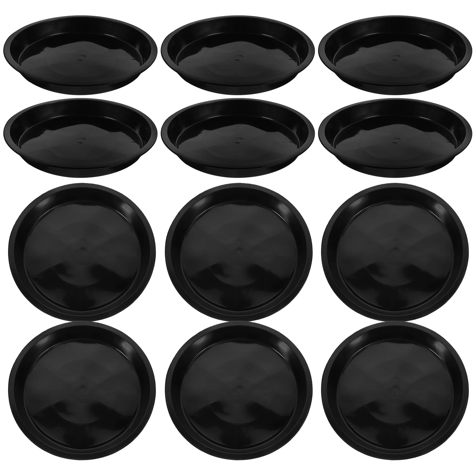 

25 Pcs Plastic Flower Pots Tray Trays Chassis Plant Saucers Plants Water for Indoors No Holes