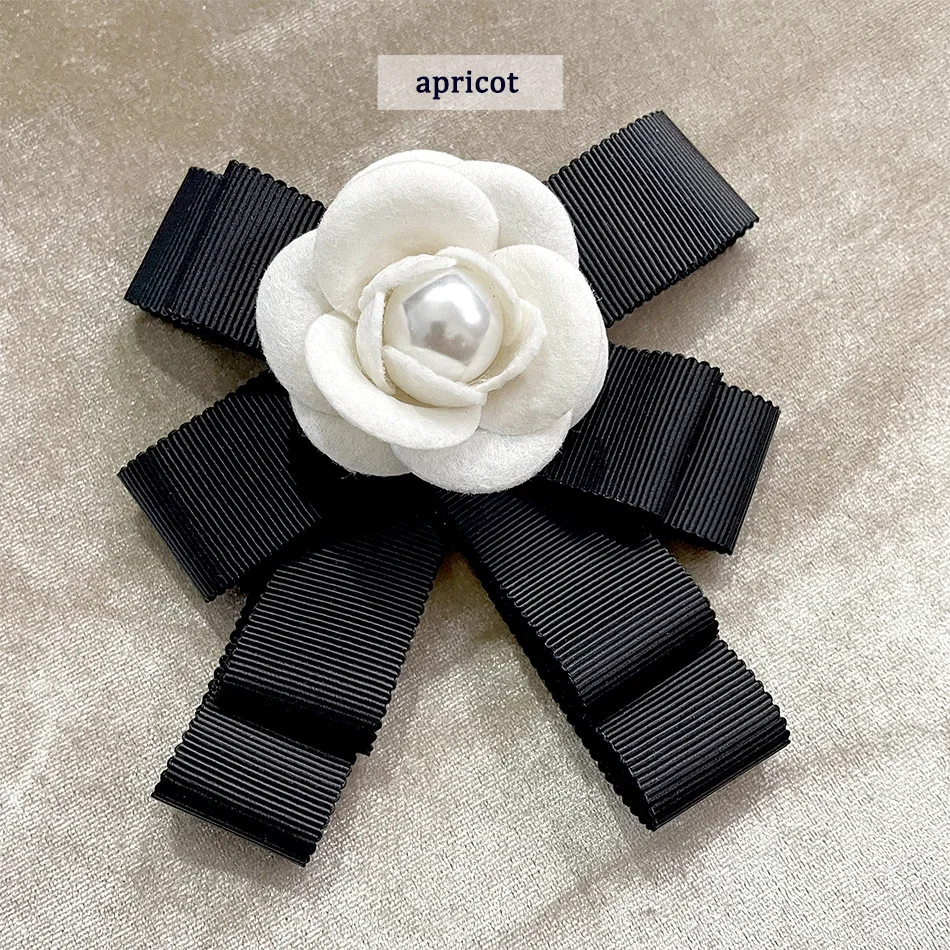  Cloth Art Camellia Flower Lapel Pins Broooch Fabric Pearl  Corsage Cardigan Suit Collar Pin Brooches Wedding Jewelry (Color : D, Size  : 7cm) (Argento 7cm) : Clothing, Shoes & Jewelry