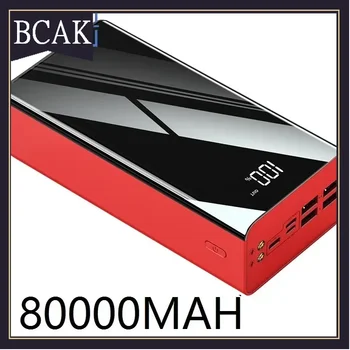 BCAK Outdoor Mobile Power Gift Wh Style 80000mAh Large-capacity Charging Treasure  60000 Digital Display 5w Fast Charging 100000 1
