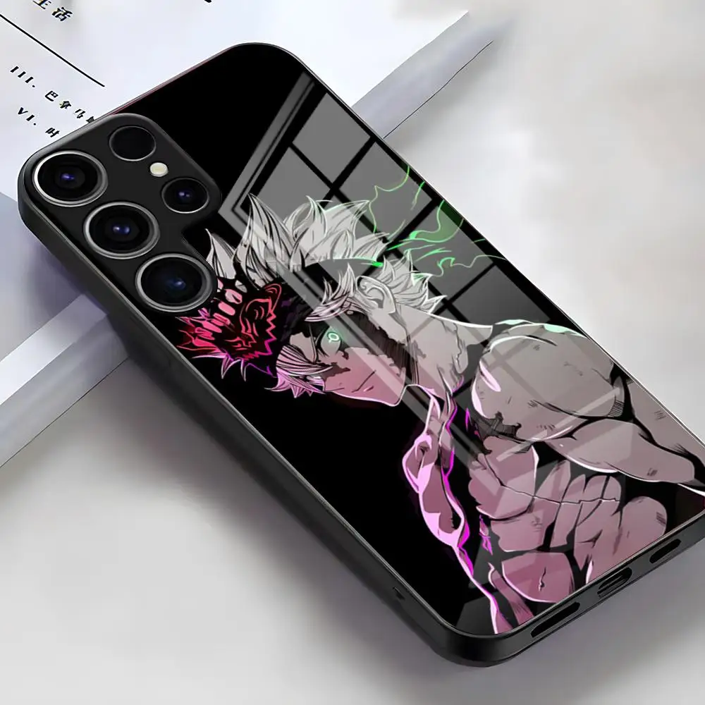 Anime-Inspired Black Clover Glass Phone Case – Premium Design Cover