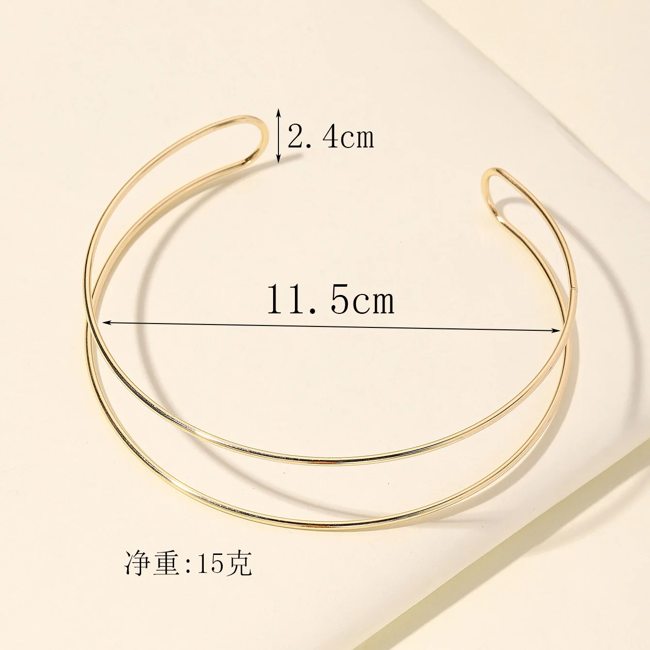 Double Layer Metal Bib Torques Choker Necklaces for Women Collar Statement Necklace Punk Jewelry metal choker necklace women jewelry