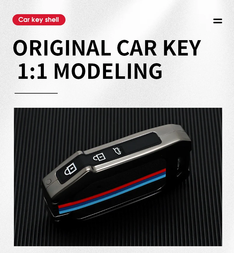 Custodia per chiave a distanza per auto in lega di zinco proteggi Shell Fob per KIA Sportage R GT Stinger GT Sorento Ceed CD Cerato Forte 2018 2019 - S18bf82f495514f80a57f1c3d1637485eI