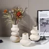 Ceramic Vase Plain Embryo Frosted Flower Dried Flower Arranger Model Room Table Home Decoration Pieces 5