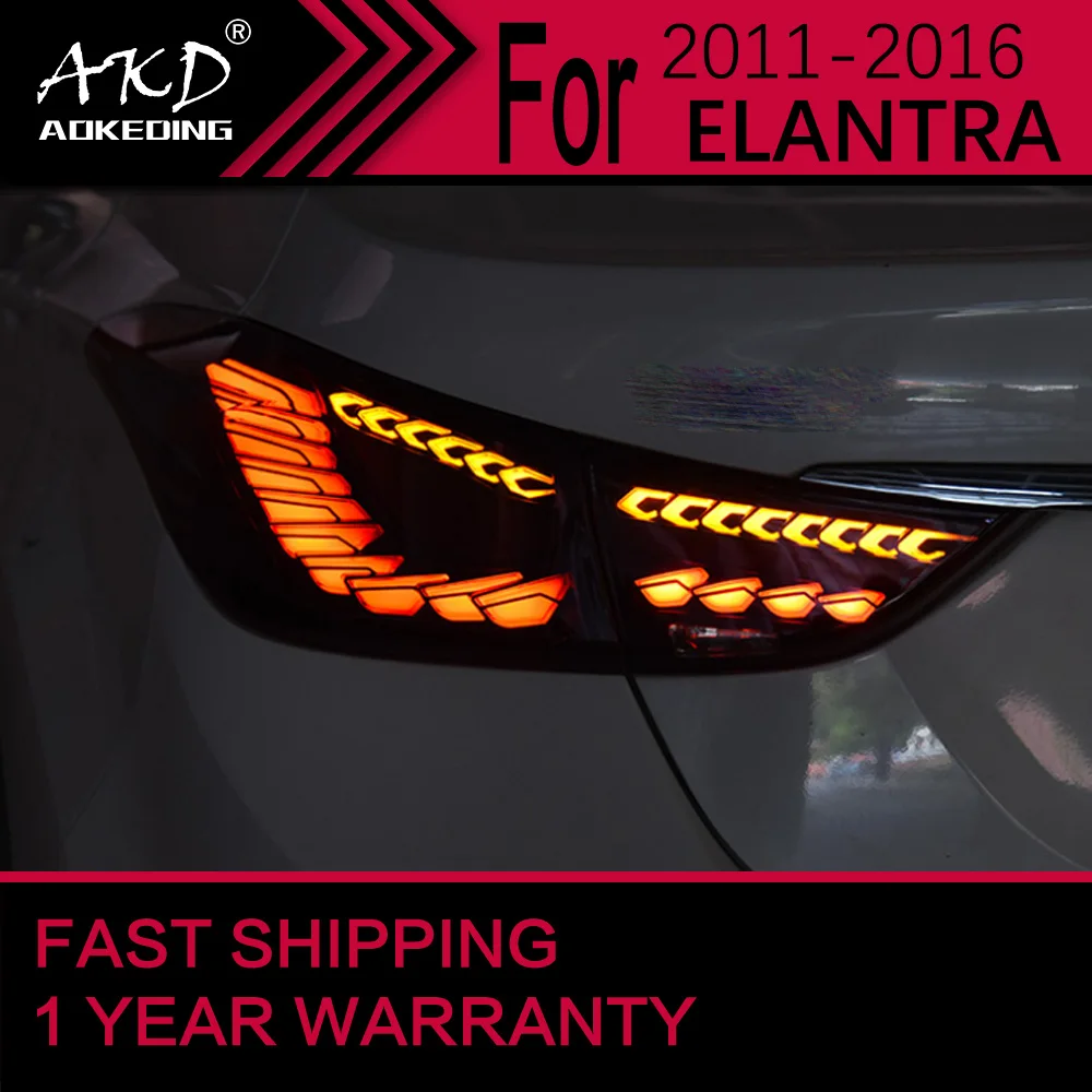 Car Lights for Hyundai Elantra LED Tail Light 2011 2016 Elantra Rear