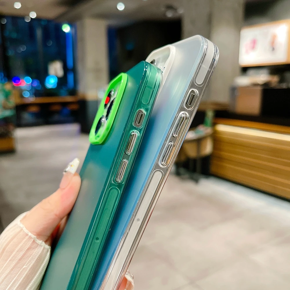 Metallic Aurora Matte Phone Case with Lanyard Attachment