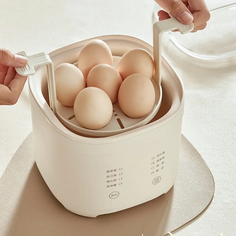 

220V Smart Egg Cooker Fully Automatic Buns Corn Steamed Boil Breakfast Machine Reservation Multifunction Soft Boiled Eggs Cooker