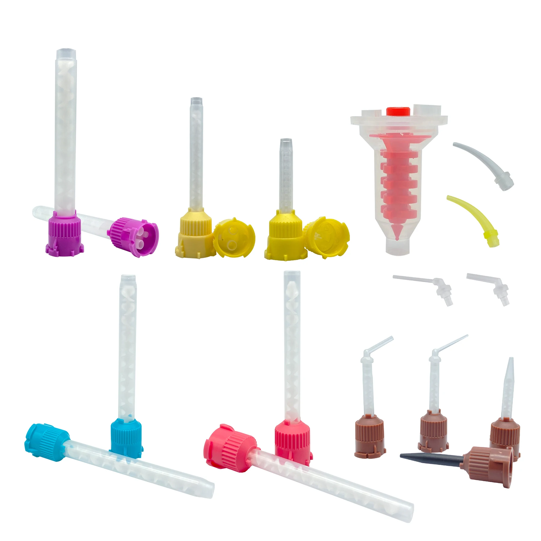 50pcs Dental Materials Dentistry Silicone Rubber Conveying Mixing Head