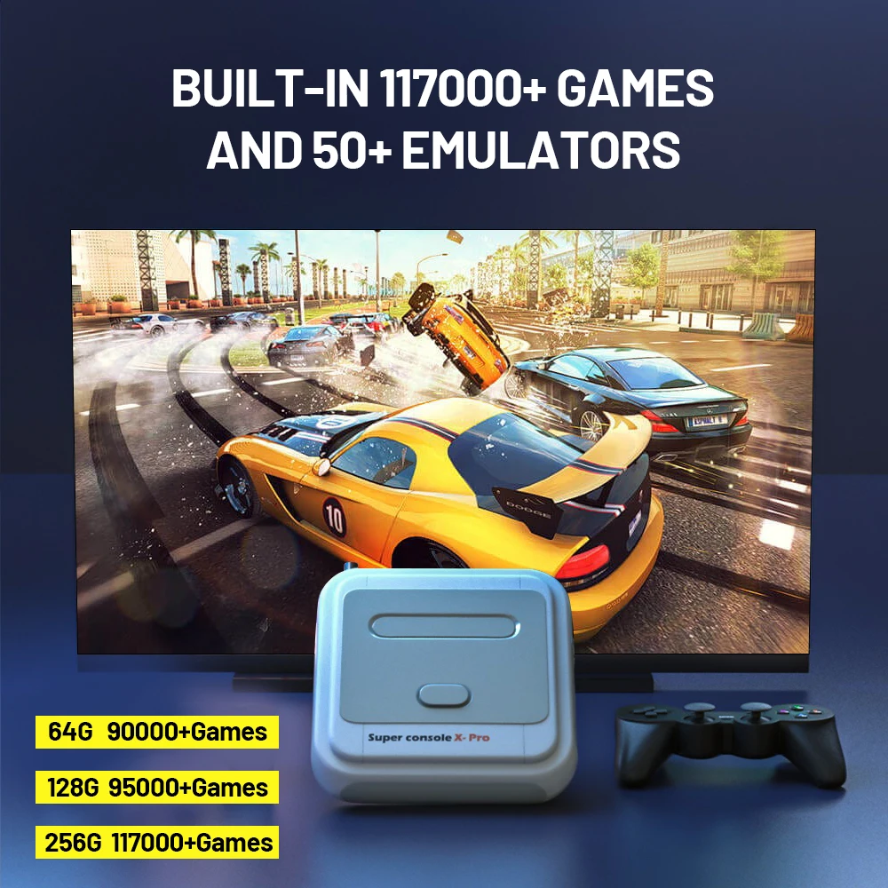 KINHANK Super Console X Pro Retro Game Console Support 70