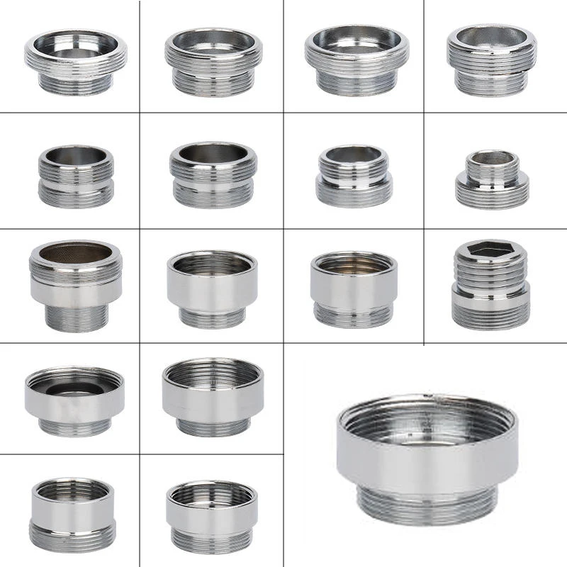 

2Pcs/Lots M22 to M20 M18 M28 Thread Stainless Steel Connectors Faucet Joints Kitchen Water Tap Adapter Water Purifier Accessory
