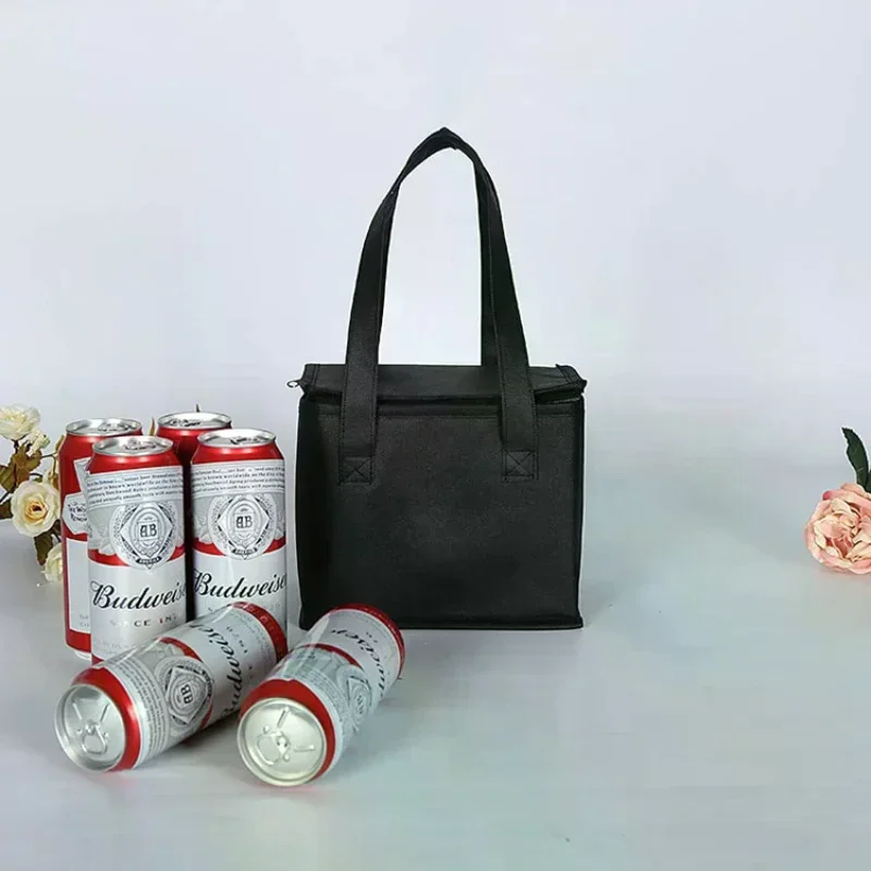 Portable Thermal Insulated Cooler Bag - Outdoor Camping BBQ Cooler Box For Foods Drinks Bento Zip Pack Leakproof Picnic Supplies