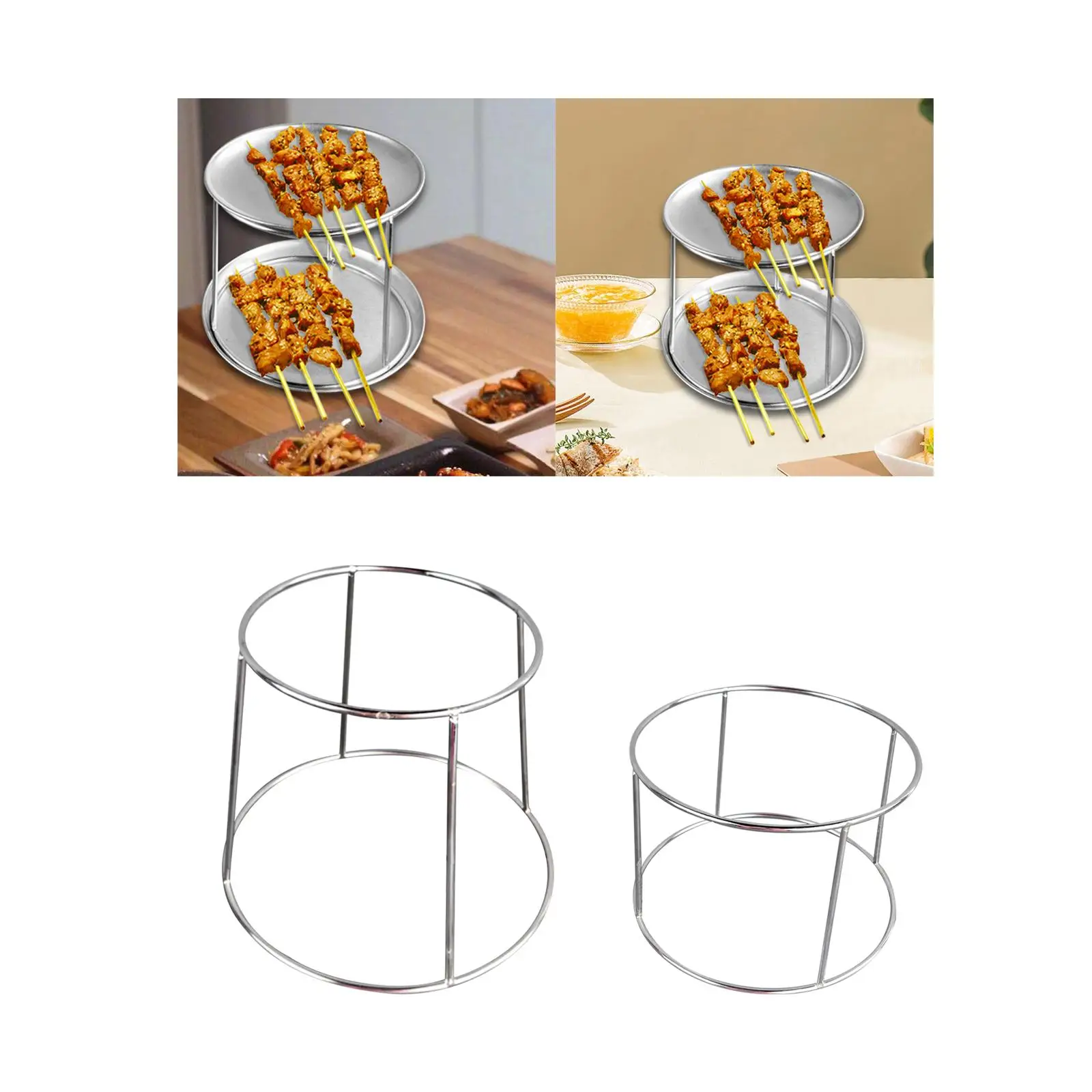 Food Serving Riser Tray Riser Lightweight Stand Multipurpose 2 Tier Seafood Tray Rack for Snack Pizza Dessert Cupcake Cafe Food Serving Riser Tray Riser Lightweight Stand Multipurpose 2 Tier Seafood Tray Rack for Snack Pizza Dessert Cupcake Cafe
