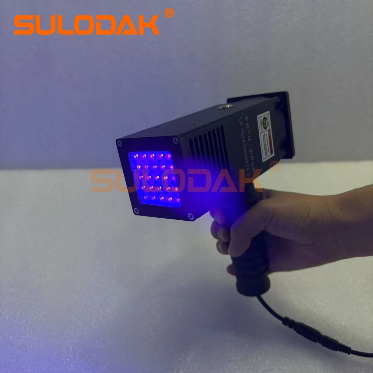 Handheld UVLED Curing Lamp 40*40MM UV Glue UV Ink Sheet Metal Putty Uv Curing Lamp Automotive Repair Baking Paint