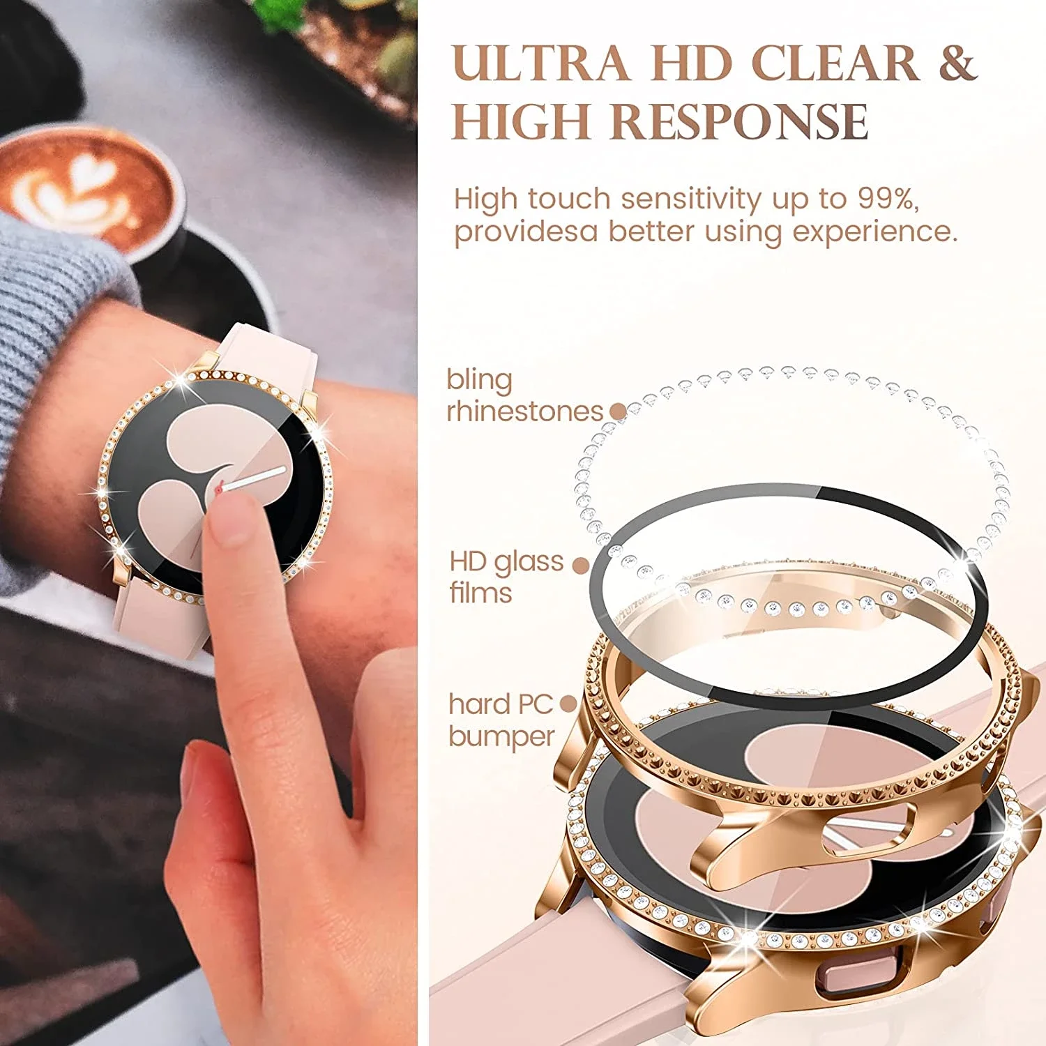 Durable All-Around Glass Case with Screen Protector