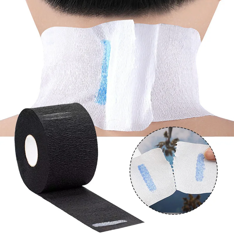 1 Roll Haircut Necks Disposable Hairdressing Collar Haircut Cape Covering Neck Paper Roll Cutting Wrap Apron Cover Accessory haircut cape hairdressing cape hairdressing collar hairdressing bibs